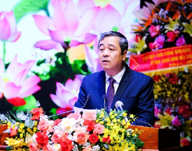 Ông Ngô Đông Hải công bố các nghị quyết, quyết định của Trung ương đối với việc sáp nhập tỉnh, xã, phường.