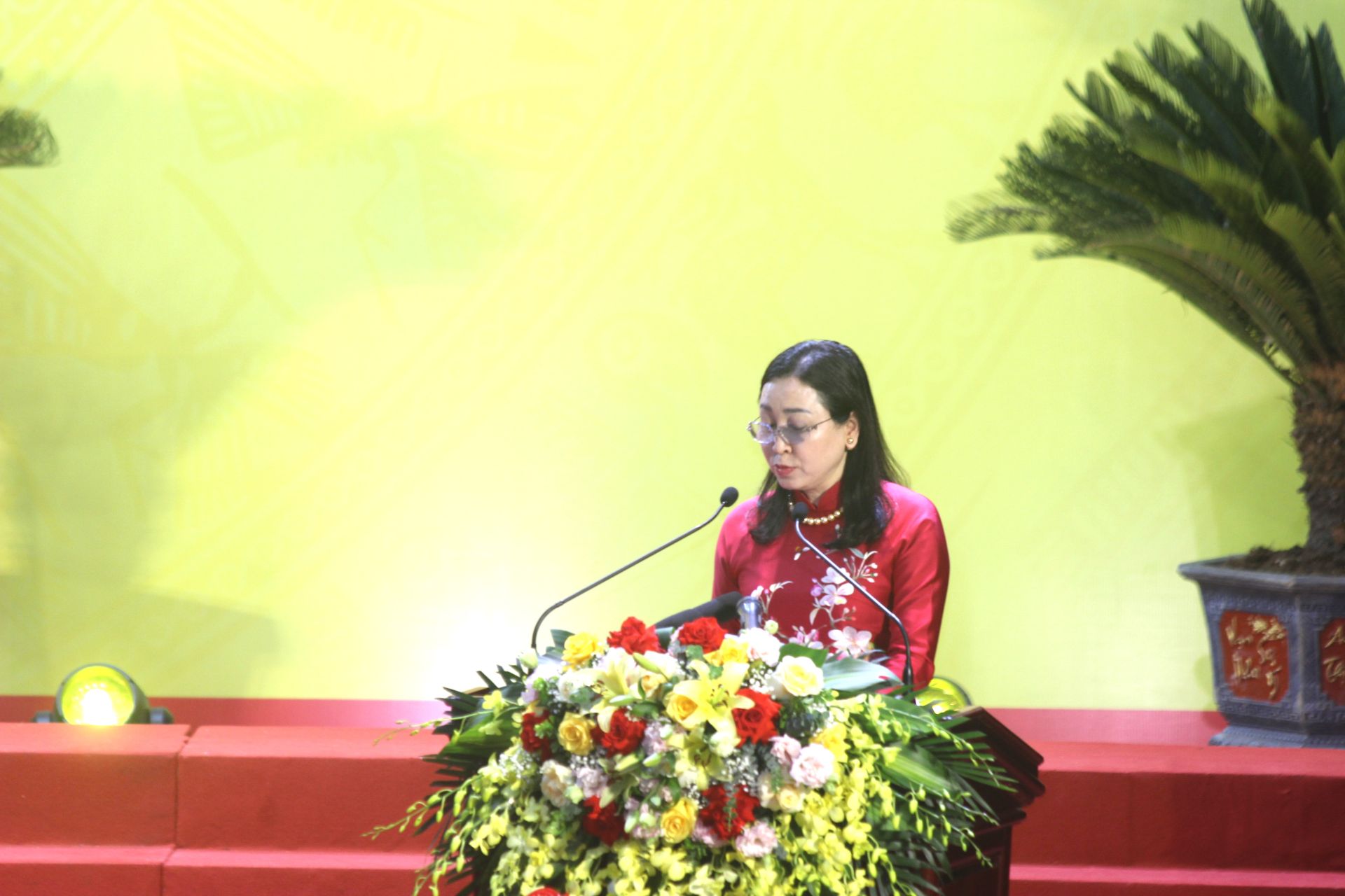 bà Đinh Thị Lụa, Phó Bí thư Thường trực Tỉnh ủy