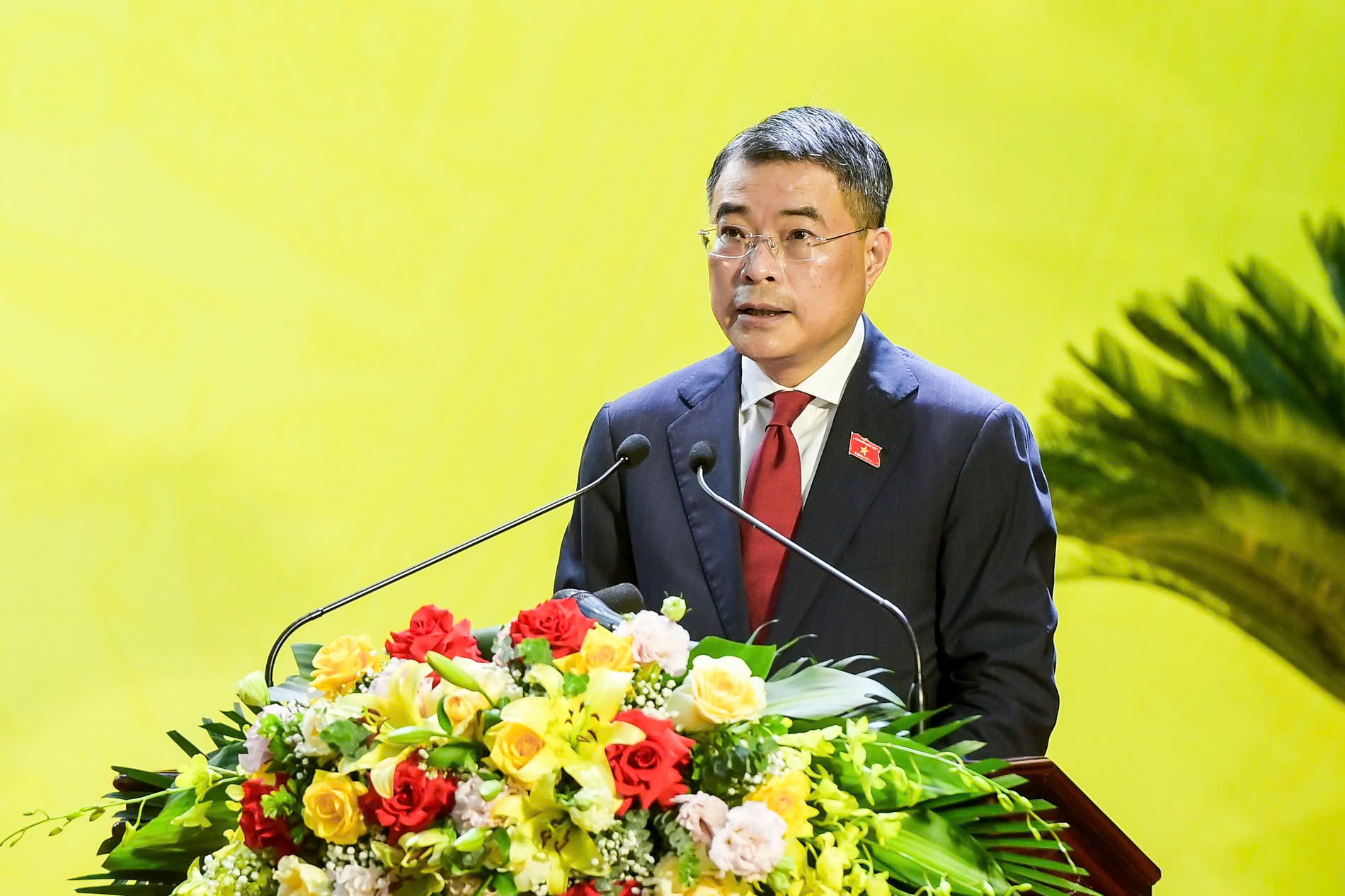 Ủy viên Bộ Chính trị, Bí thư Trung ương Đảng, Trưởng Ban Tổ chức Trung ương, Trưởng Đoàn công tác của Trung ương Lê Minh Hưng