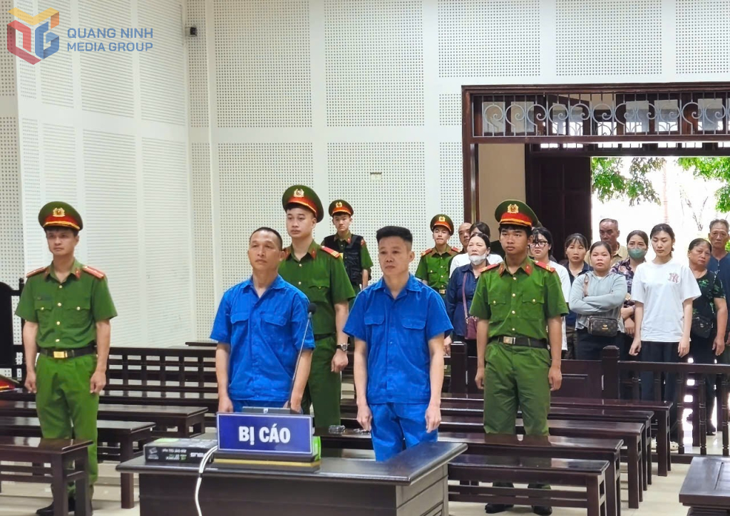 Các bị cáo tại tòa. Các bị cáo tại tòa.