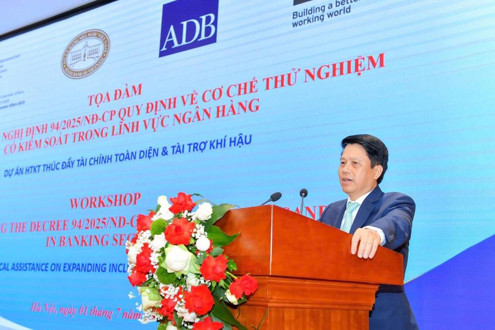 Phó thống đốc Phạm Tiến Dũng phát biểu tại Tọa đàm. Ảnh: NHNN. Phó thống đốc Phạm Tiến Dũng phát biểu tại Tọa đàm. Ảnh: NHNN.