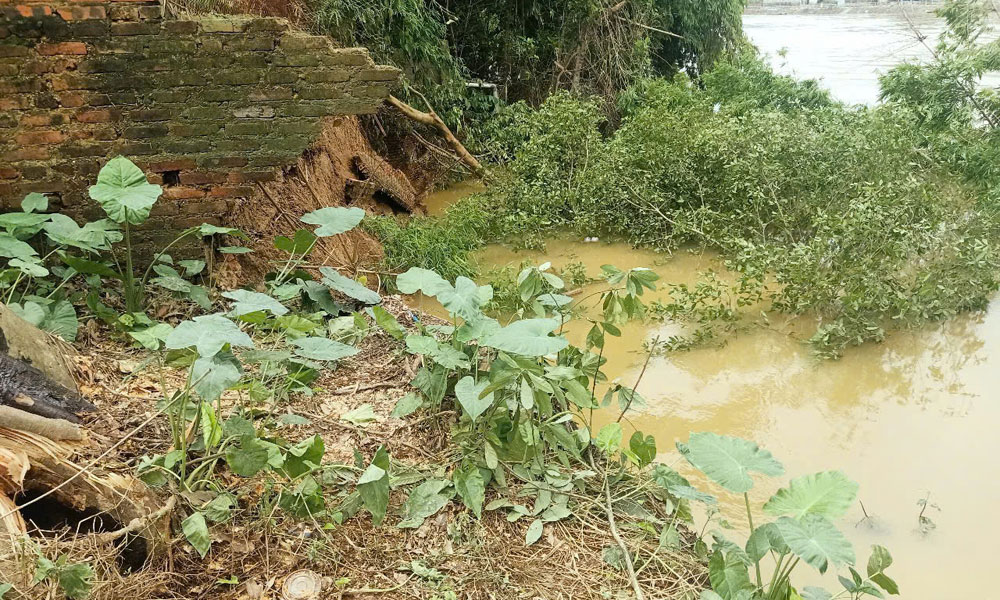 Bắc Ninh: Khẩn trương xử lý sự cố sạt lở bờ, bãi sông khu vực đê tả Cầu