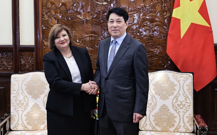 Chủ tịch nước Lương Cường tiếp Đại sứ Ai Cập đến chào từ biệt