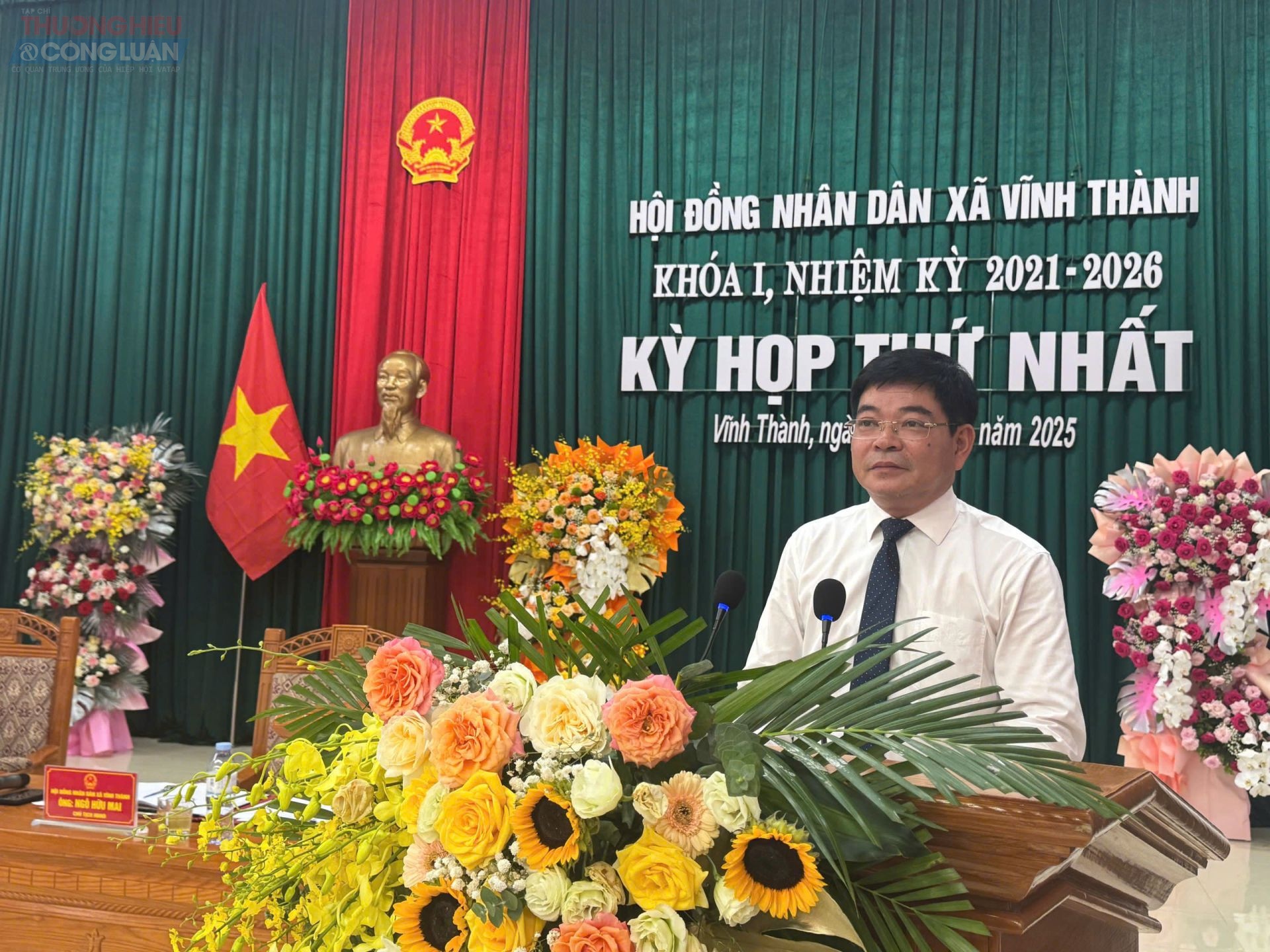 HĐND xã Vĩnh Thành tổ chức Kỳ họp thứ I sau sắp xếp hành chính