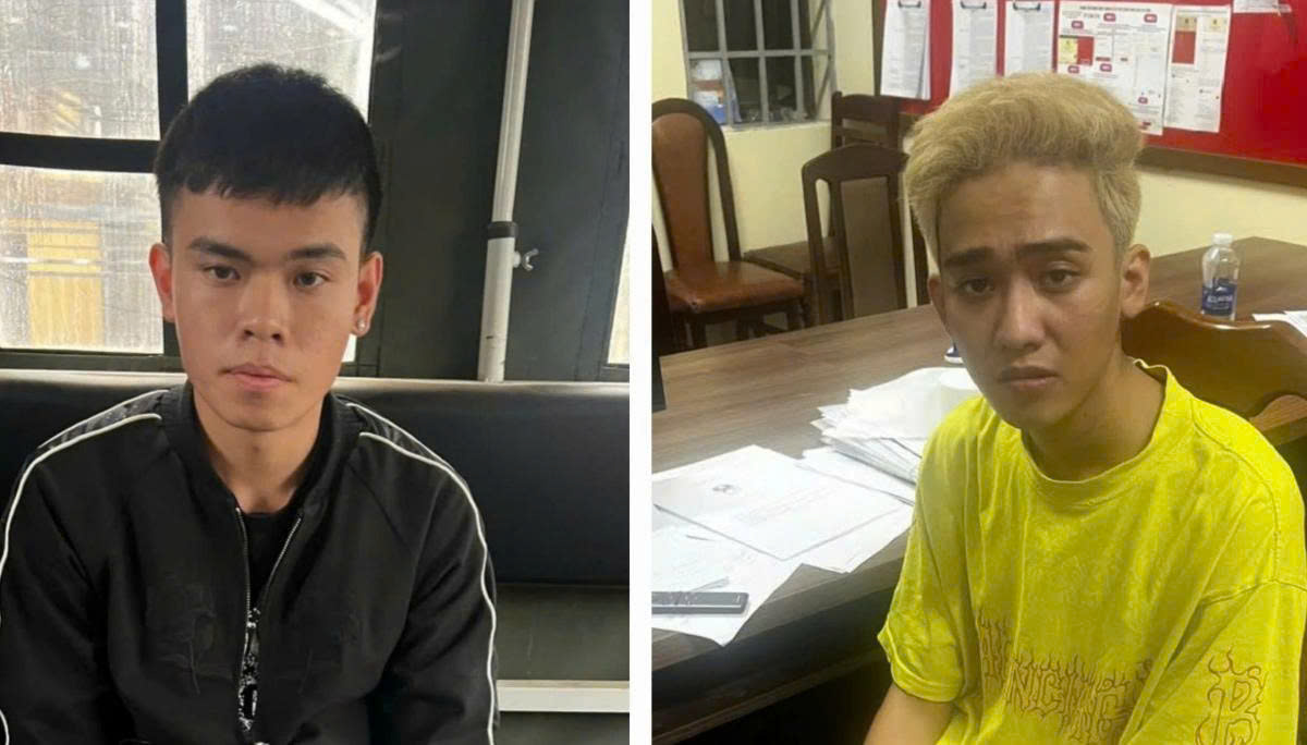 Trần Phước Vĩnh và Trương Văn Thọ (đầu nhuộm) tại cơ quan điều tra. Trần Phước Vĩnh và Trương Văn Thọ (đầu nhuộm) tại cơ quan điều tra.