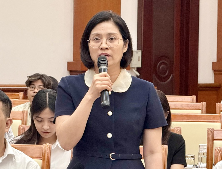 Bà Trịnh Thị Hương, Cục Phát triển doanh nghiệp tư nhân và kinh tế tập thể, Bộ Tài chính - Ảnh: VGP/Minh Ngọc