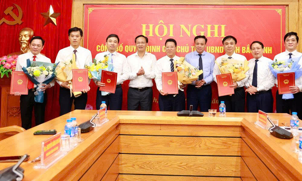 Công bố quyết định bổ nhiệm các Phó Trưởng ban Quản lý Các khu công nghiệp tỉnh Bắc Ninh