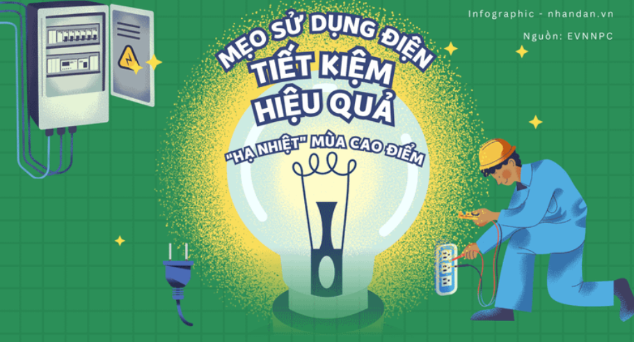 Sử dụng điện an toàn, tiết kiệm, hiệu quả trong mùa nắng nóng