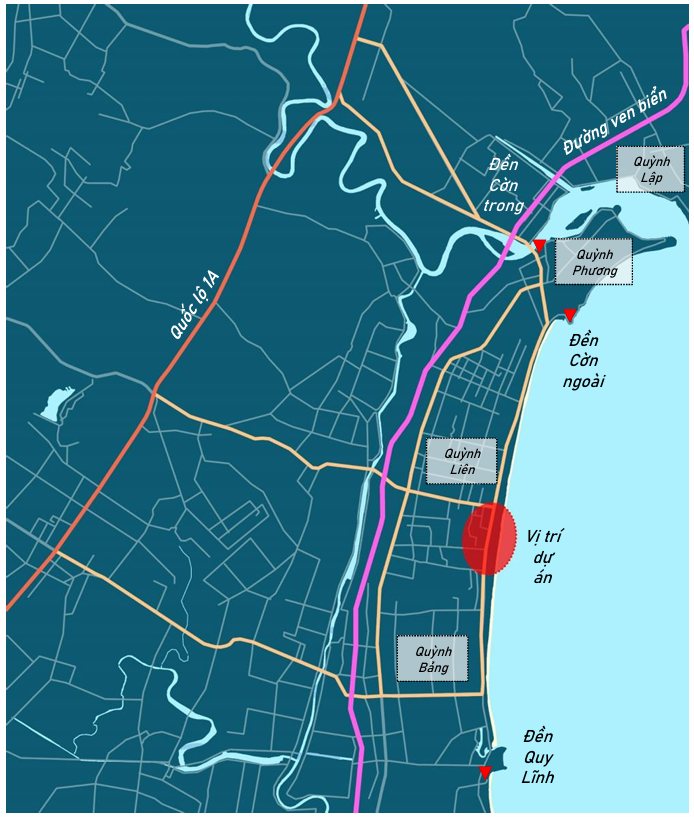 Vị trí chiến lược của dự án với liên kết vùng mạnh mẽ và tiềm năng du lịch phong phú Vị trí chiến lược của dự án với liên kết vùng mạnh mẽ và tiềm năng du lịch phong phú