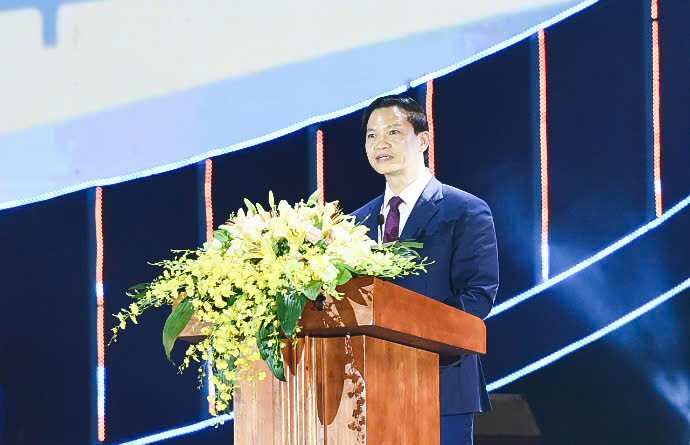 Ông Vương Quốc Tuấn, Chủ tịch UBND tỉnh Bắc Ninh phát biểu tại buổi lễ. Ông Vương Quốc Tuấn, Chủ tịch UBND tỉnh Bắc Ninh phát biểu tại buổi lễ.