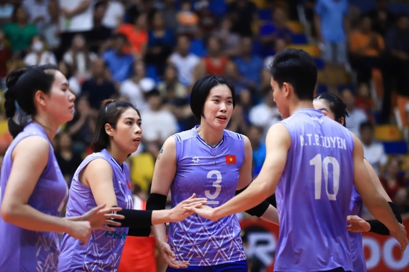 Tuyển bóng chuyền nữ Việt Nam thắng Đài Loan (Trung Quốc) tại bán kết VTV Cup 2025. Ảnh VFV Tuyển bóng chuyền nữ Việt Nam thắng Đài Loan (Trung Quốc) tại bán kết VTV Cup 2025. Ảnh VFV