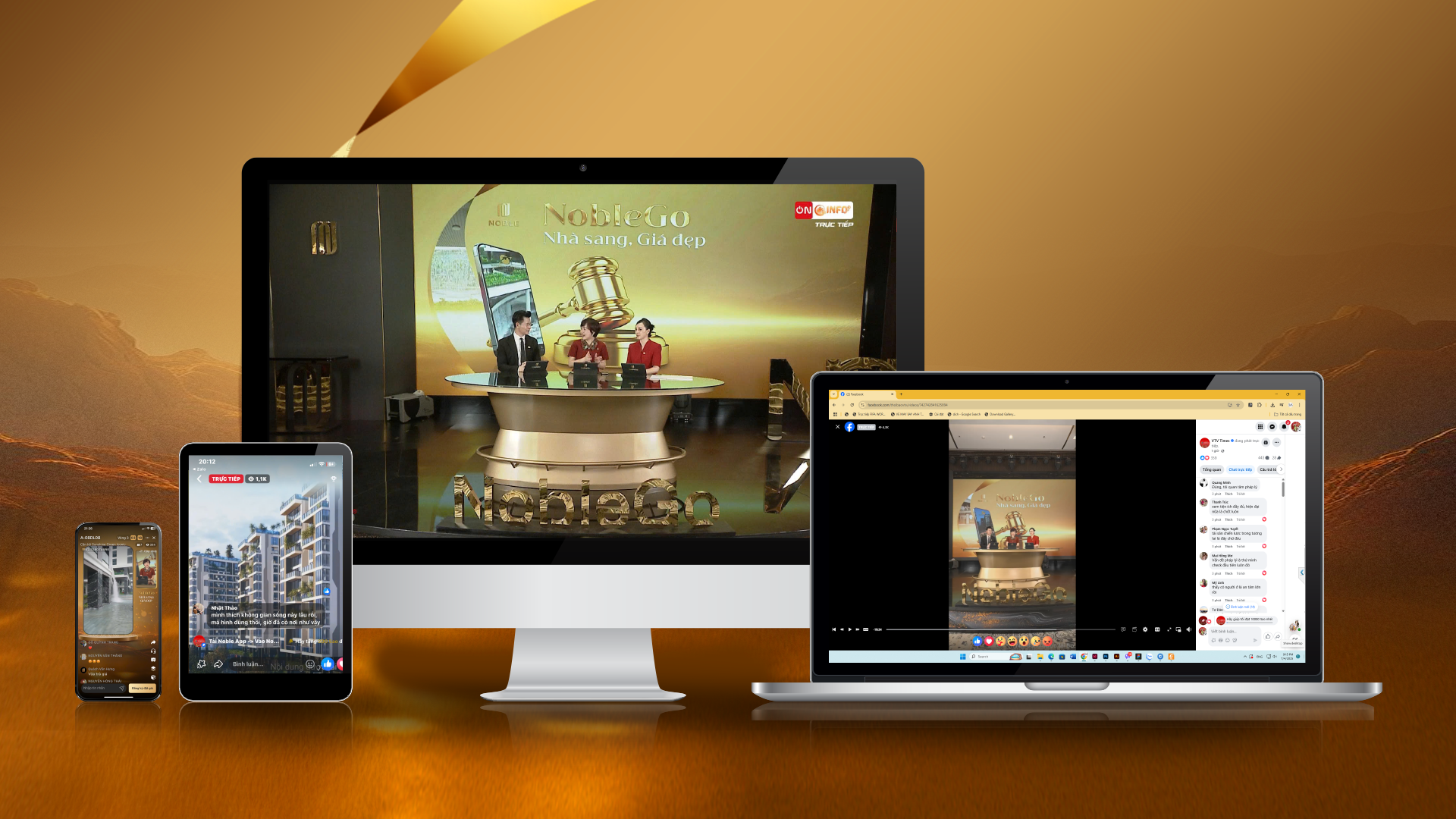 Khác hoàn toàn với livestream bán hàng thông thường trên Tiktok hay Facebook, các phiên livestream NobleGo diễn ra trực tiếp trên nền tảng Noble App được phát triển bởi Tập đoàn công nghệ Unicloud (thuộc Tập đoàn Sunshine) và trên sóng Truyền hình Quốc gia, là một minh chứng cho sự bài bản, minh bạch trên cơ sở thế mạnh tiên phong làm chủ công nghệ lõi của Sunshine Group.