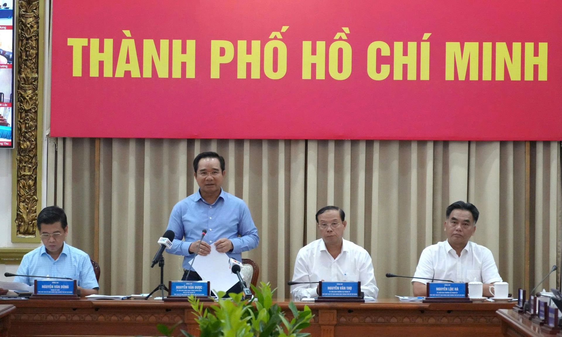 Chủ tịch UBND TP. Hồ Chí Minh Nguyễn Văn Được chủ trì phiên họp về tình hình, kết quả kinh tế - xã hội 6 tháng đầu năm của TP. Hồ Chí Minh