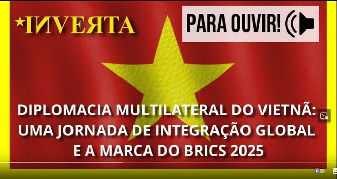 Kênh phát thanh INVERTA của Brazil đăng về chuyến thăm của Thủ tướng Phạm Minh Chính tới Rio de Janeiro. (Ảnh: Diệu Hương/TTXVN) Kênh phát thanh INVERTA của Brazil đăng về chuyến thăm của Thủ tướng Phạm Minh Chính tới Rio de Janeiro. (Ảnh: Diệu Hương/TTXVN)