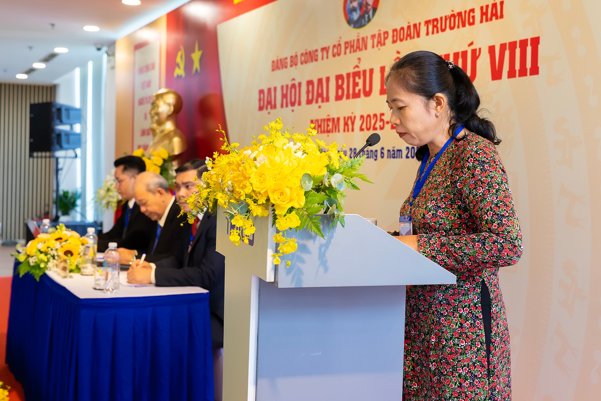 Đồng chí Trần Thị Mai Thảo, Ủy viên Ban Thường vụ Thành Ủy, Phó Chủ tịch Hội đồng nhân dân TP. Biên Hòa phát biểu tại Đại hội Đồng chí Trần Thị Mai Thảo, Ủy viên Ban Thường vụ Thành Ủy, Phó Chủ tịch Hội đồng nhân dân TP. Biên Hòa phát biểu tại Đại hội
