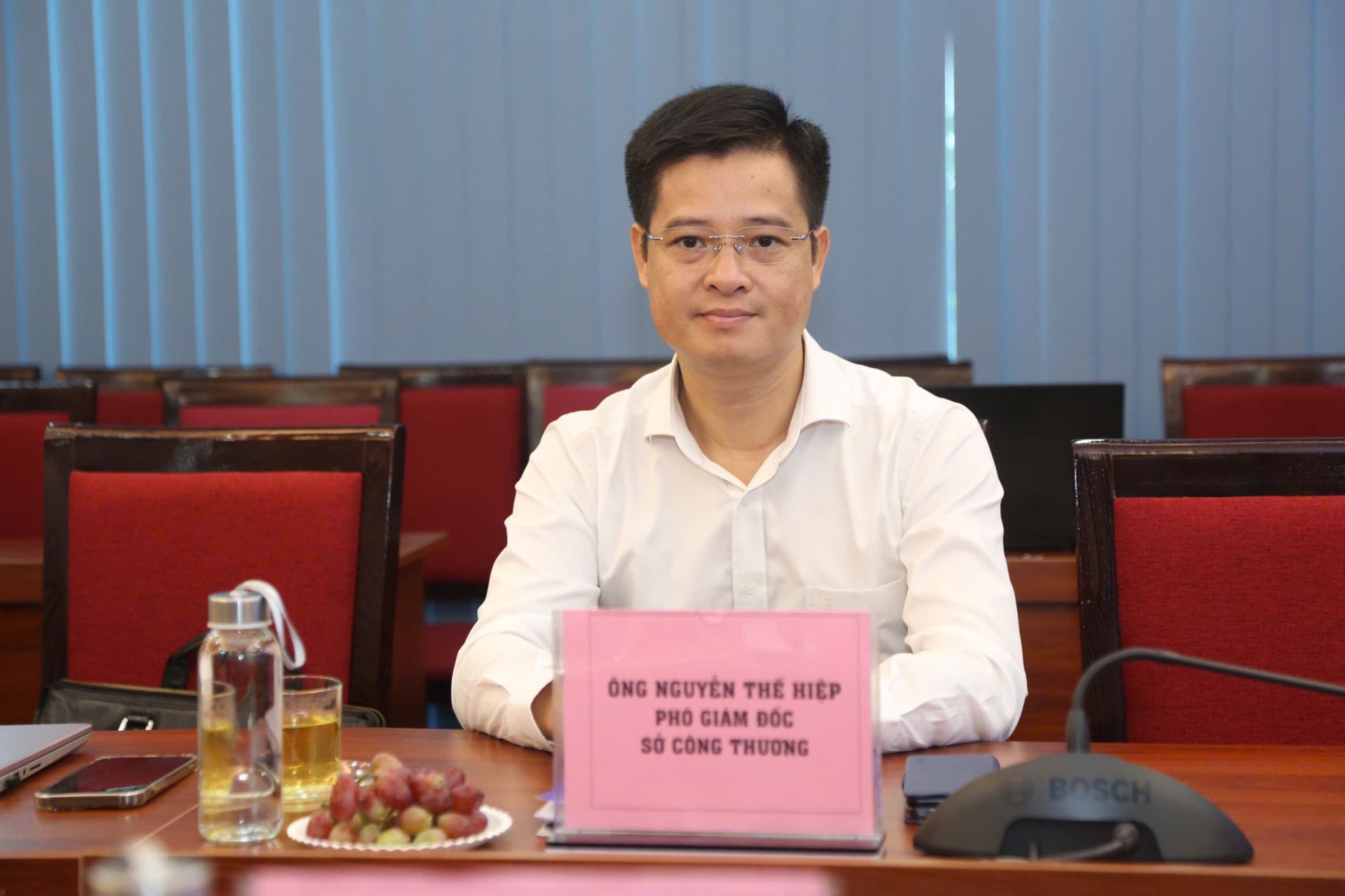 Ông Nguyễn Thế Hiệp, Phó Giám đốc Sở Công Thương Hà Nội . Ảnh: Nhật Mai