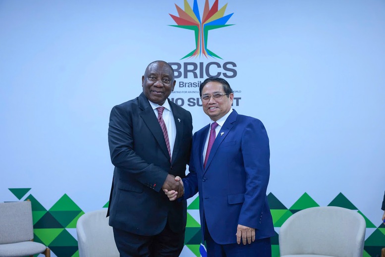 Thủ tướng Phạm Minh Chính hội kiến Tổng thống Nam Phi