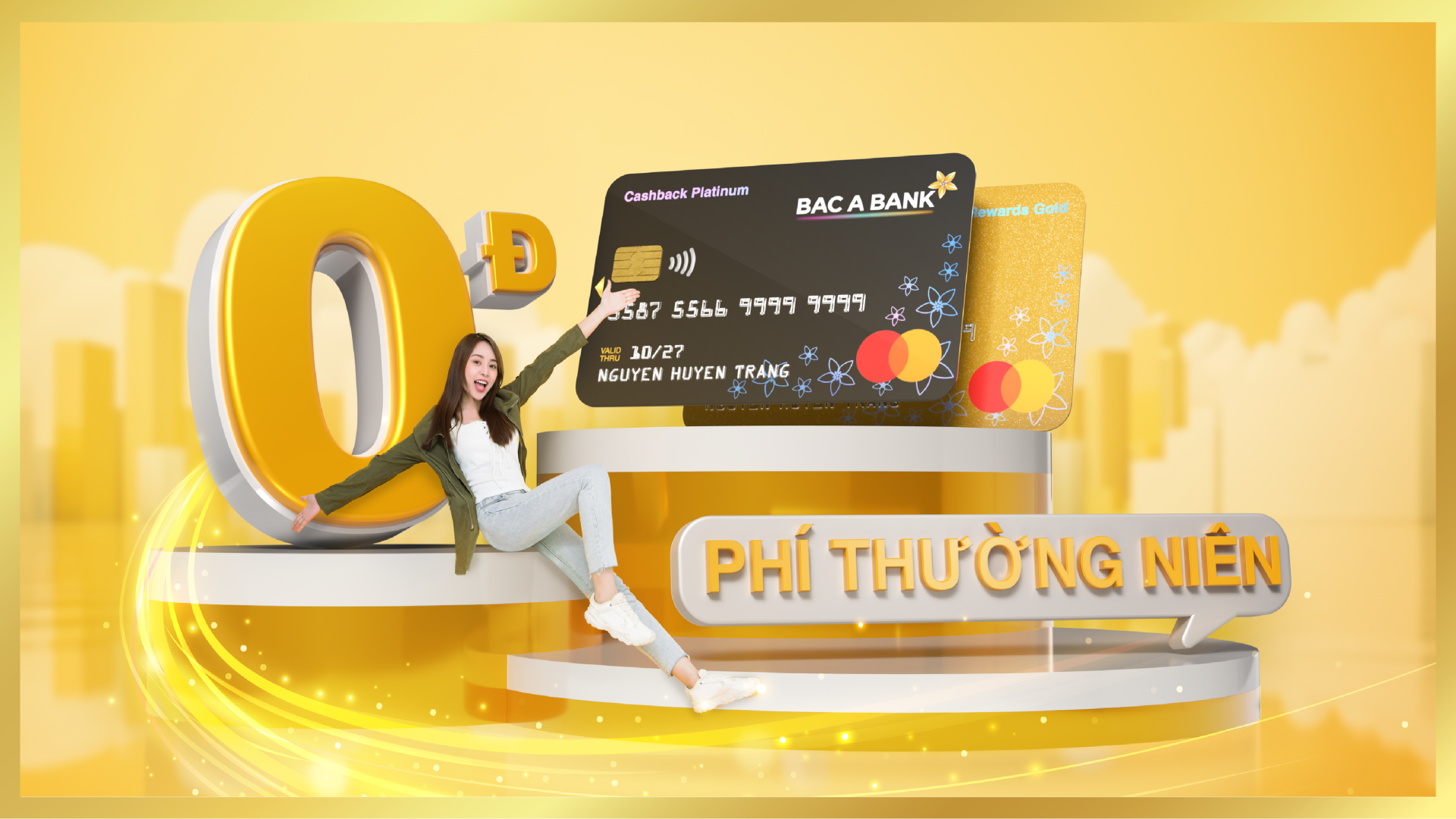 Mở mới thẻ tín dụng Bac A Bank, chủ thẻ được miễn phí thường niên trọn đời