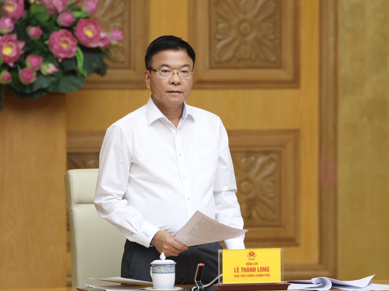 Phó Thủ tướng Lê Thành Long cho rằng, xây dựng Nghị quyết của Bộ Chính trị phải lý giải bằng được nội dung có gì mới, có gì khác một cách cụ thể hơn - Ảnh: VGP/Đức Tuân