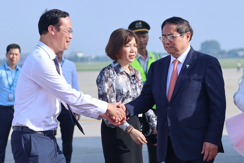 Chuyến công tác lần này của Thủ tướng Phạm Minh Chính góp phần cụ thể hóa các mục tiêu, nhiệm vụ quan trọng của Nghị quyết số 59-NQ/TW của Bộ Chính trị về hội nhập quốc tế trong tình hình mới - Ảnh: VGP/Nhật Bắc