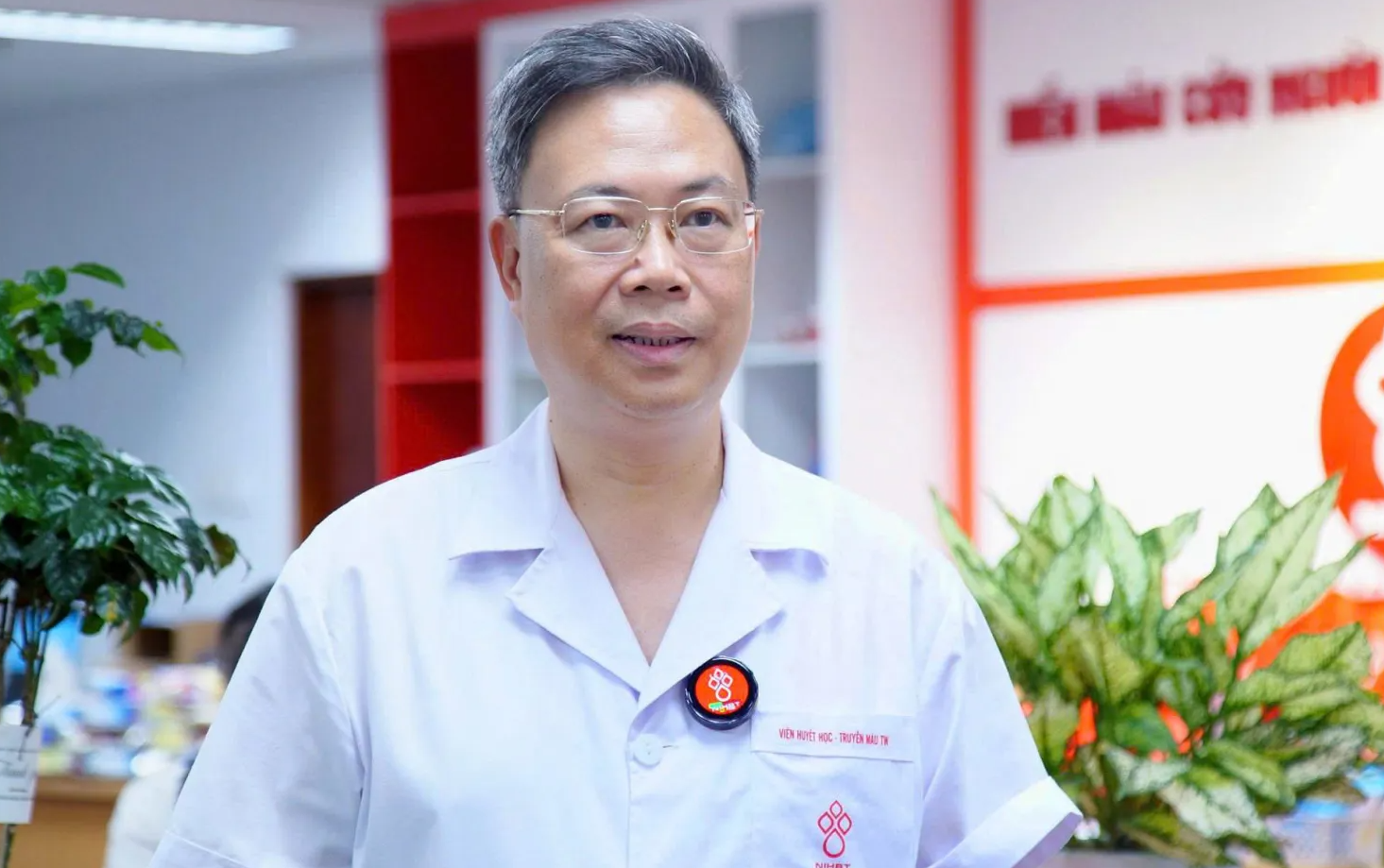 PGS.TS Nguyễn Hà Thanh, Viện trưởng Viện Huyết học – Truyền máu Trung ương. Ảnh: Hà Linh PGS.TS Nguyễn Hà Thanh, Viện trưởng Viện Huyết học – Truyền máu Trung ương. Ảnh: Hà Linh