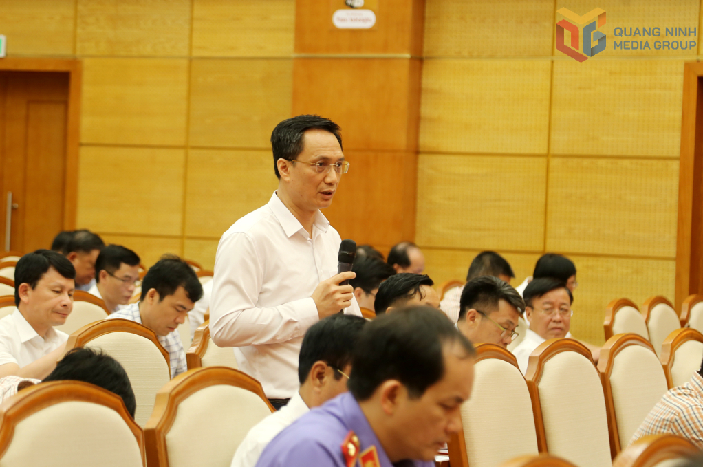 Ông Nguyễn Mạnh Cường, Giám đốc Sở Khoa học và Công nghệ, phát biểu tại hội nghị.