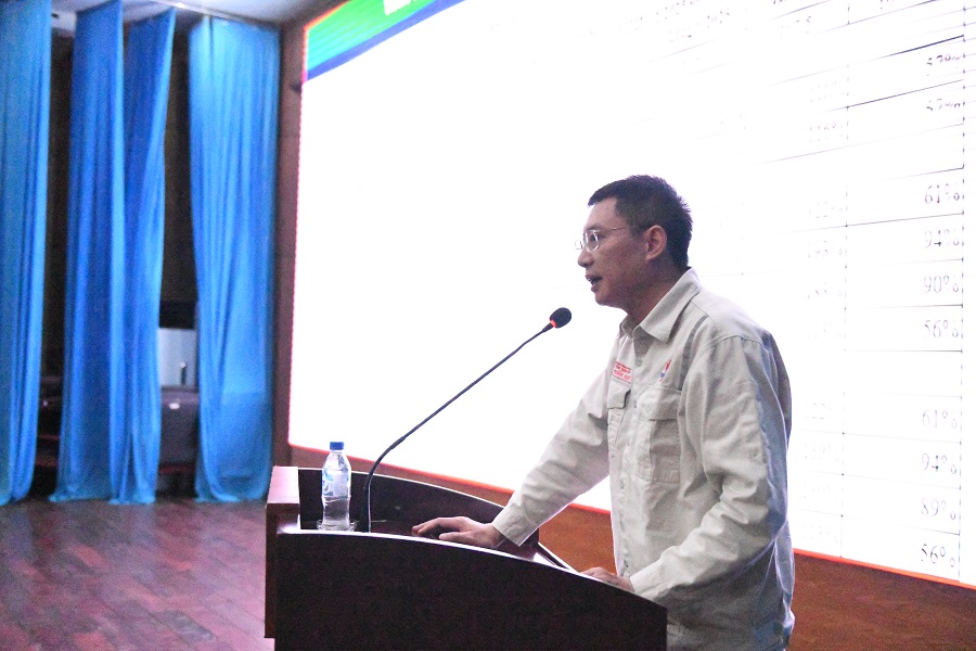 Phó Tổng Giám đốc BSR Mai Tuấn Đạt phát biểu chỉ đạo buổi Họp An toàn lần thứ 2 năm 2025