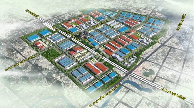 Phối cảnh Dự án Khu công nghiệp Cam Liên tại xã Cam Hồng có diện tích 450 ha.