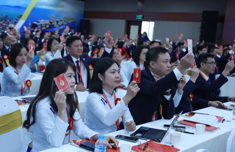 Các đảng viên Tổng công ty Hàng hải Việt Nam tham dự Đại hội - Ảnh: VGP/Đức Tuân