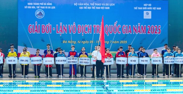 Hơn 450 vận động viên dự Giải bơi, lặn vô địch trẻ quốc gia 2025 tại Đà Nẵng