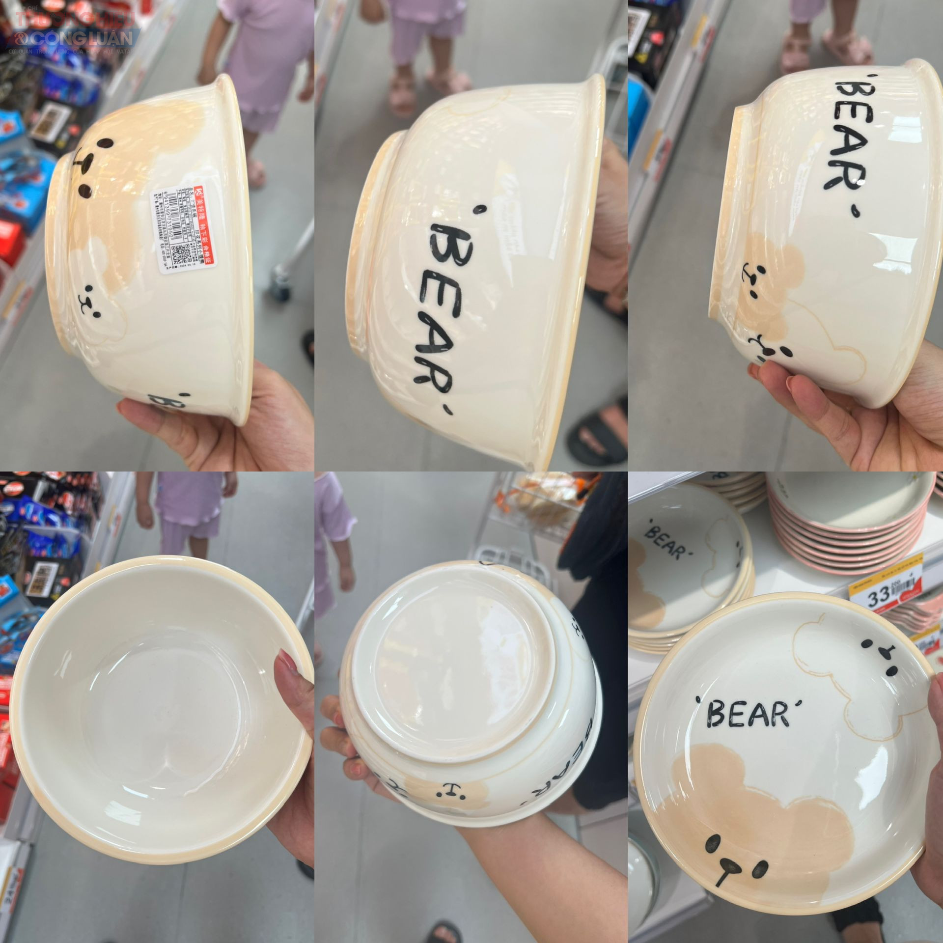 Sản phẩm bát chỉ có tem Trung Quốc, không có tem nhãn phụ Tiếng Việt, nguồn gốc xuất xứ sản phẩm Sản phẩm bát chỉ có tem Trung Quốc, không có tem nhãn phụ Tiếng Việt, nguồn gốc xuất xứ sản phẩm