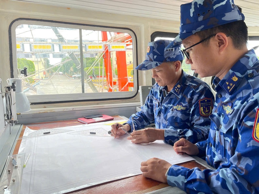 Tác nghiệp hướng tuần tra, kiểm tra, kiểm soát trên hải đồ