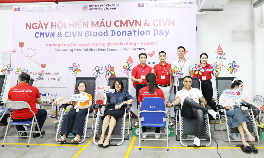 Bắc Ninh: 700 công nhân tham gia hiến máu tình nguyện