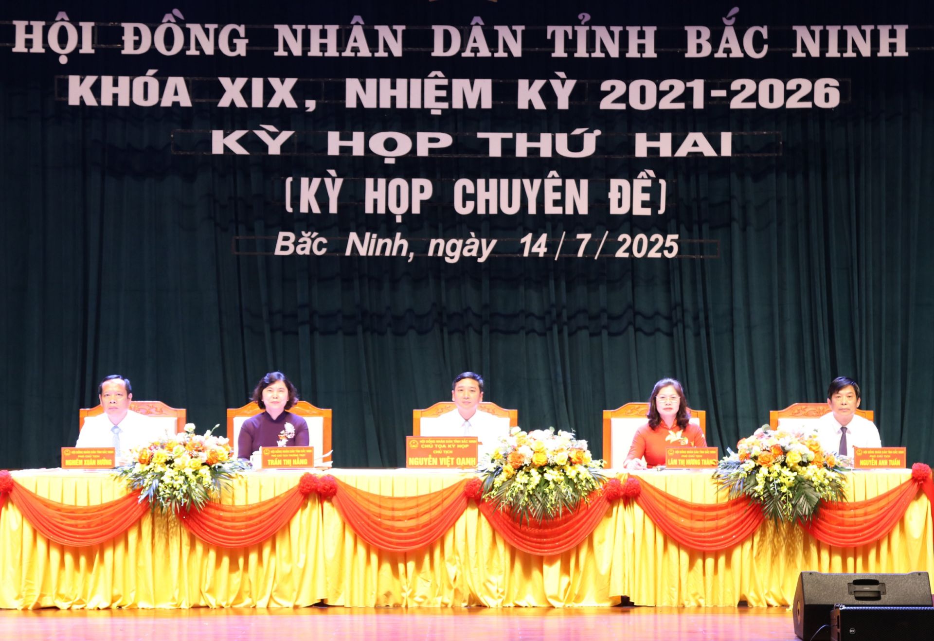 Kỳ họp thứ Hai (chuyên đề) HĐND tỉnh Bắc Ninh khóa XIX, nhiệm kỳ 2021 - 2026