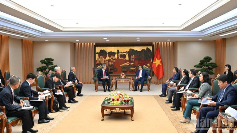 Quang cảnh buổi tiếp. (Ảnh: TRẦN HẢI) Quang cảnh buổi tiếp. (Ảnh: TRẦN HẢI)
