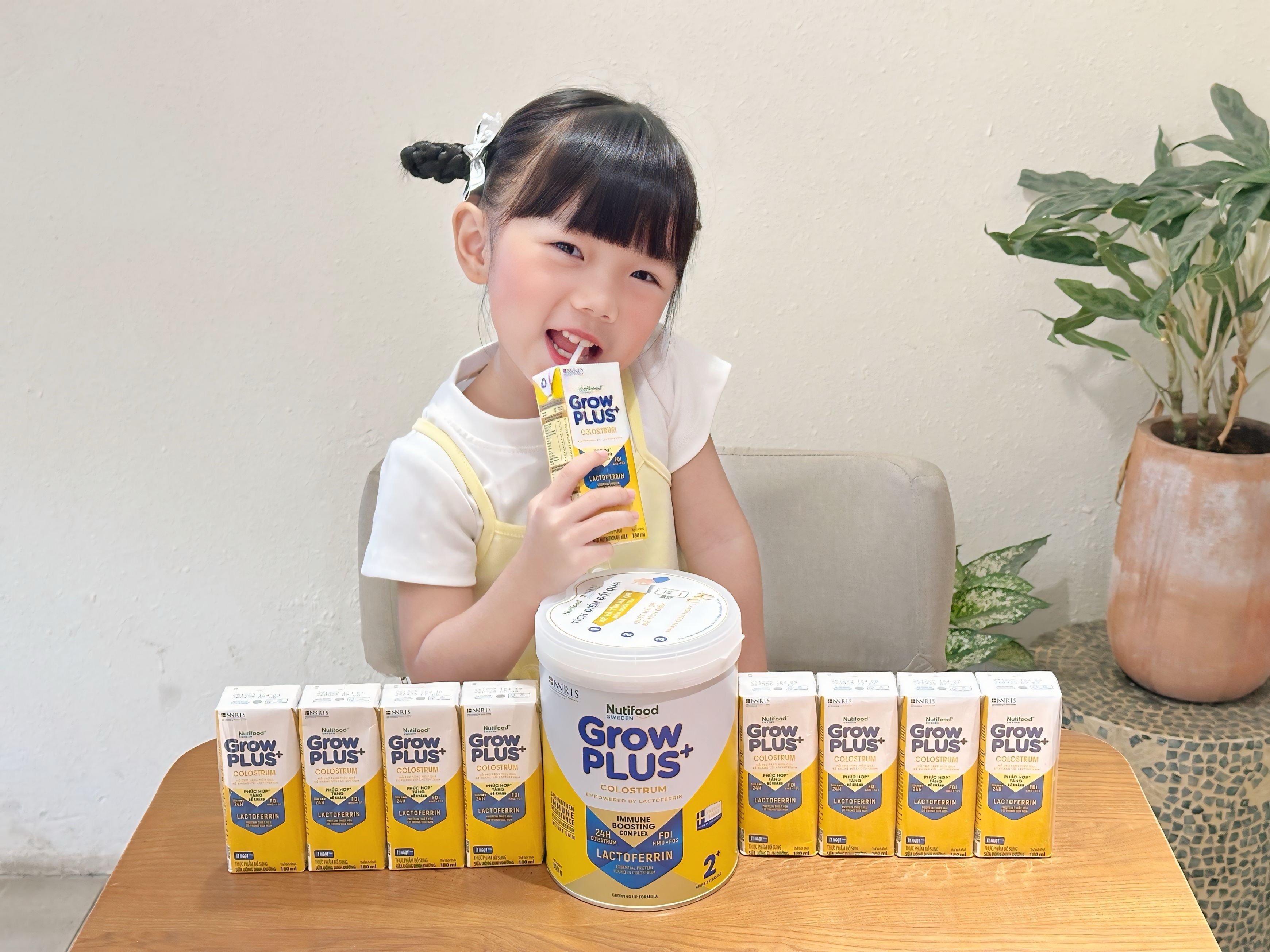 Sữa công thức Nutifood GrowPLUS+ Colostrum Lactoferrin giúp tăng hiệu quả đề kháng cho trẻ nhỏ