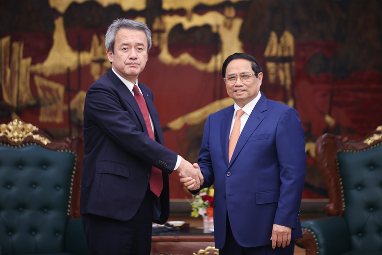 Thủ tướng Phạm Minh Chính tiếp ông Masayuki Omoto, Tổng Giám đốc Tập đoàn Marubeni (Nhật Bản) - Ảnh: VGP/Nhật Bắc Thủ tướng Phạm Minh Chính tiếp ông Masayuki Omoto, Tổng Giám đốc Tập đoàn Marubeni (Nhật Bản) - Ảnh: VGP/Nhật Bắc