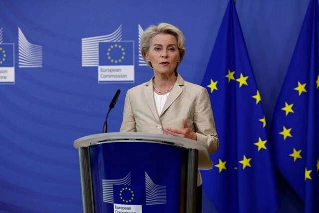 Chủ tịch Uỷ ban Châu Âu Ursua von der Leyen. Ảnh Reuters Chủ tịch Uỷ ban Châu Âu Ursua von der Leyen. Ảnh Reuters