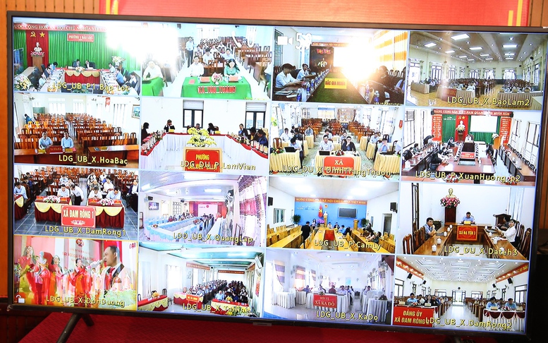 Đây là đại hội điểm của tỉnh Lâm Đồng, được kết nối trực tuyến đến 123 xã, phường, đặc khu của tỉnh Lâm Đồng - Ảnh: VGP/Nguyễn Hoàng
