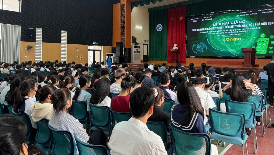 “Tuần lễ Thương mại điện tử - Go Online” - hoạt động Thái Nguyên Go Online 2025 - Khóa đào tạo thực chiến chuyên sâu về quảng cáo và bán hàng trên nền tảng số, nền tảng thương mại điện tử” “Tuần lễ Thương mại điện tử - Go Online” - hoạt động Thái Nguyên Go Online 2025 - Khóa đào tạo thực chiến chuyên sâu về quảng cáo và bán hàng trên nền tảng số, nền tảng thương mại điện tử”