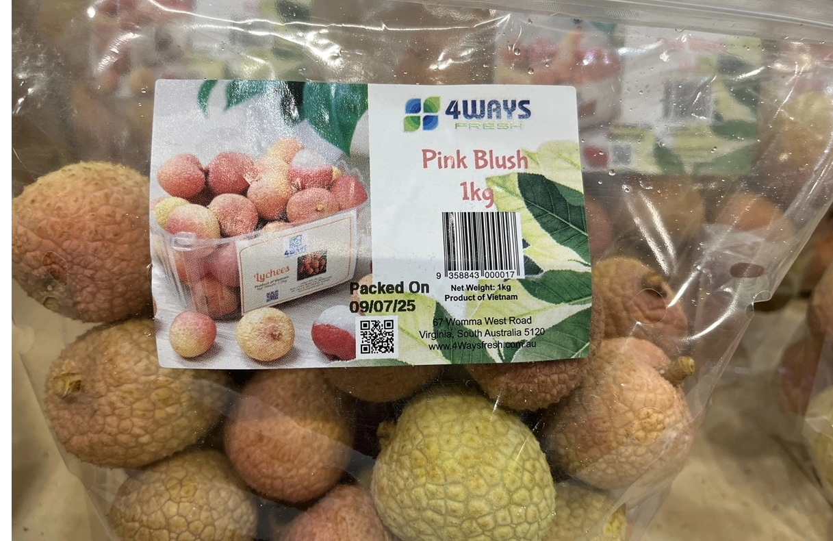 Tin vui: Hệ thống siêu thị lớn của Australia bán 200 tấn quả vải tươi nhập khẩu từ Việt Nam