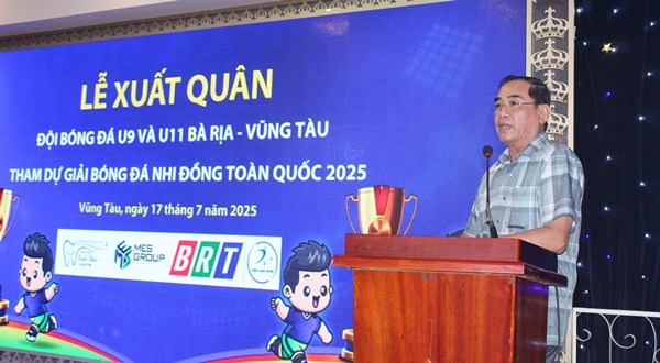 Ông Trương Thanh Phong, Phó Giám đốc Đài Phát thanh và Truyền hình tỉnh Bà Rịa-Vũng Tàu phát biểu tại sự kiện