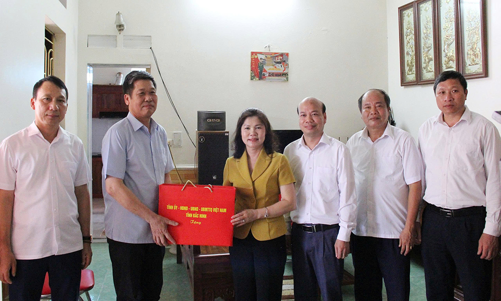 Lãnh đạo tỉnh Bắc Ninh thăm, tặng quà người có công