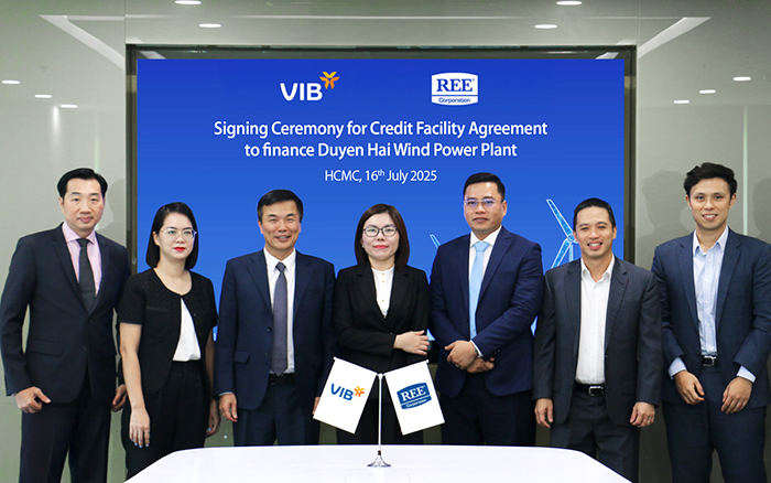 VIB tài trợ vốn cho dự án điện gió của REE, góp phần thúc đẩy năng lượng xanh tại Vĩnh Long