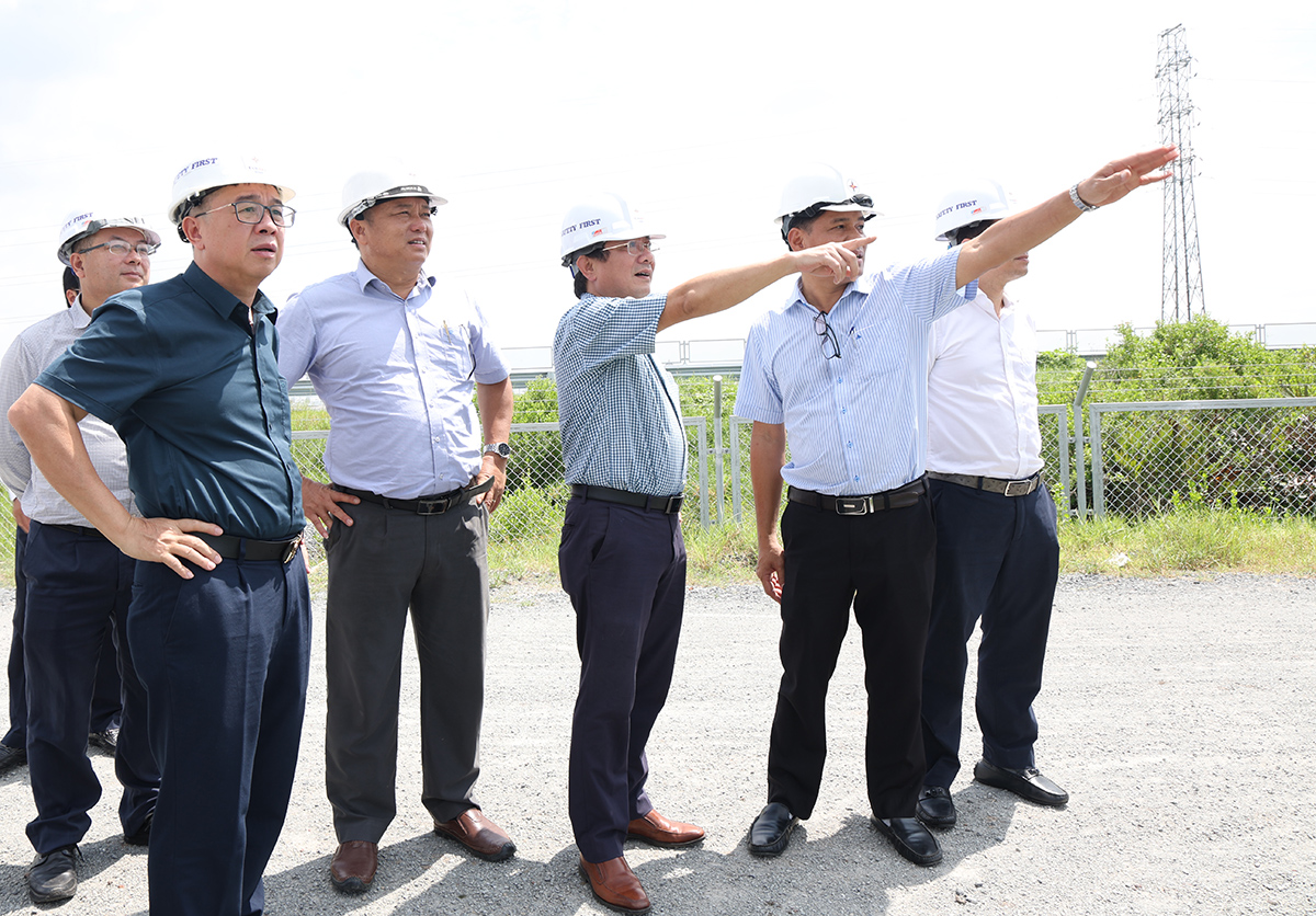 Ông Hoàng Trọng Hiếu – Phó Chánh Văn phòng Ban Chỉ đạo kiểm tra thực địa tiến độ cụm dự án