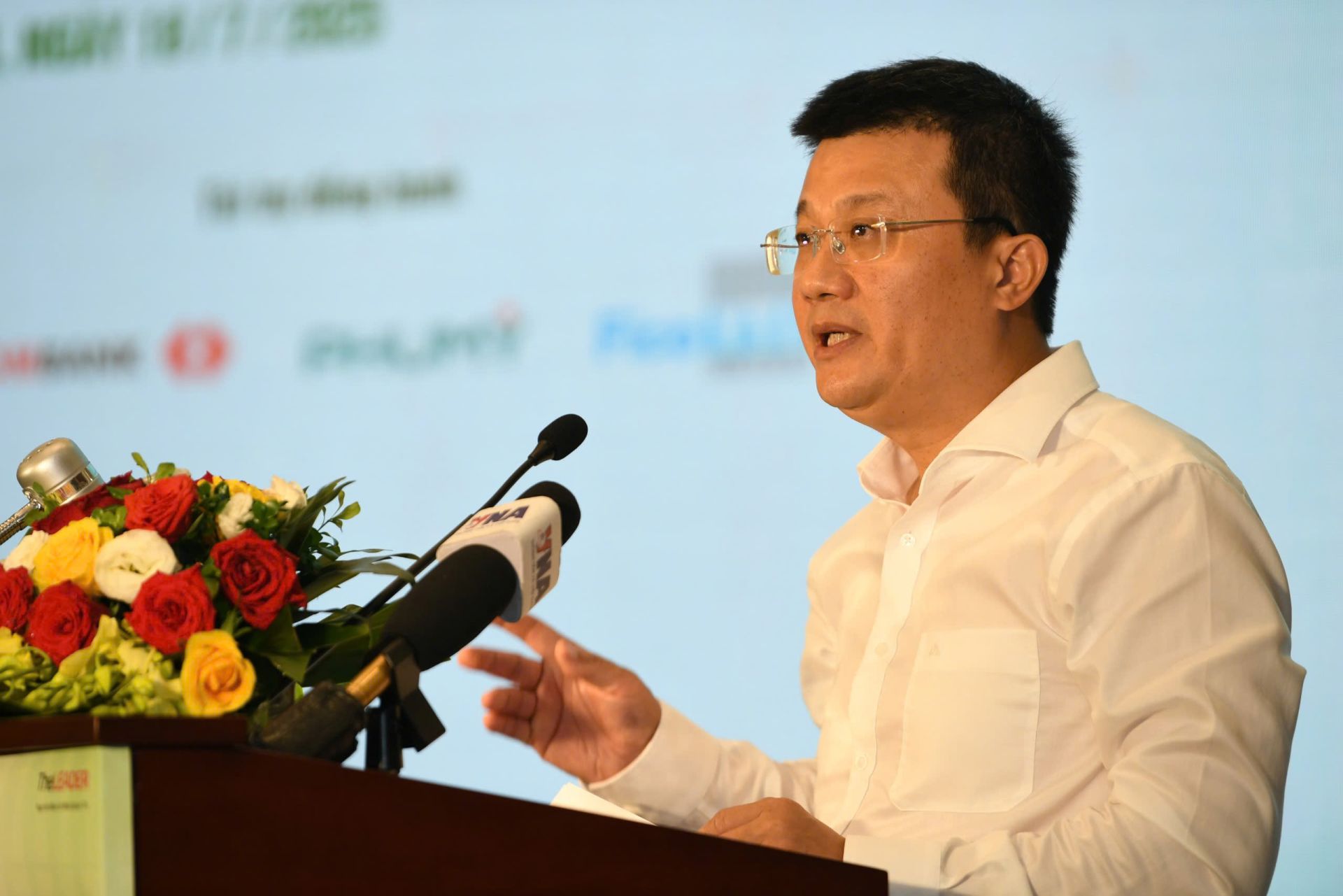 TS. Nguyễn Tuấn Quang, Phó Cục trưởng Cục Biến đổi khí hậu, Bộ Nông nghiệp và Môi trường. (Ảnh: Hoàng Anh)