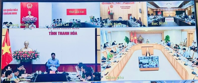 Các điểm cầu dự hội nghị trực tuyến. Các điểm cầu dự hội nghị trực tuyến.