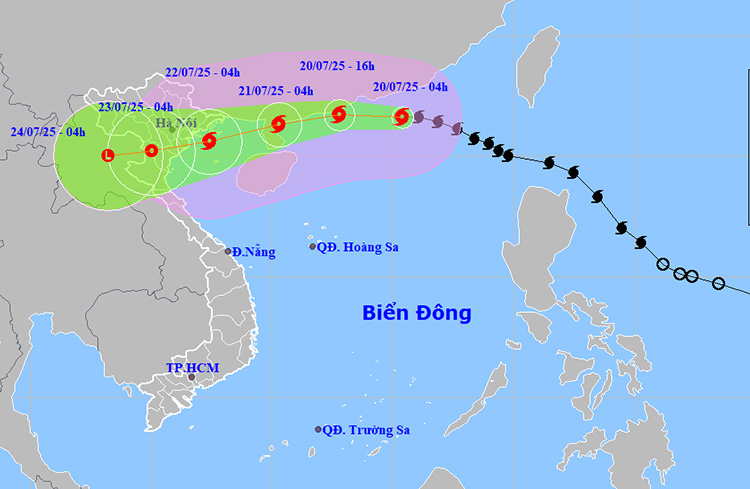 Ninh Bình ban hành công điện khẩn ứng phó với bão số 3 và mưa lũ