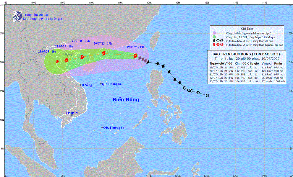 Hưng Yên chủ động ứng phó cơn bão số 3