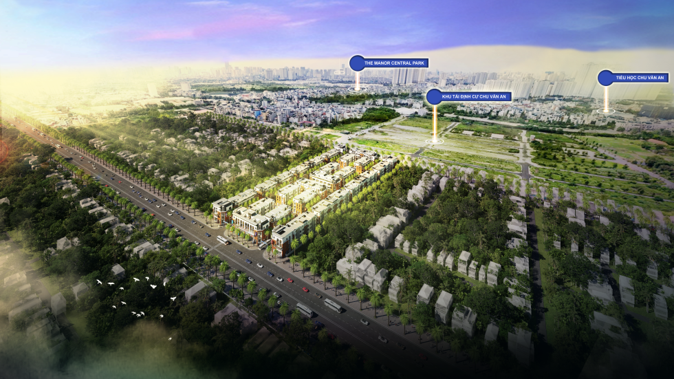 Phối cảnh dự án Palmy Biztown - Khu đô thị thương mại dịch vụ đa chức năng tại phía Nam Thủ đô